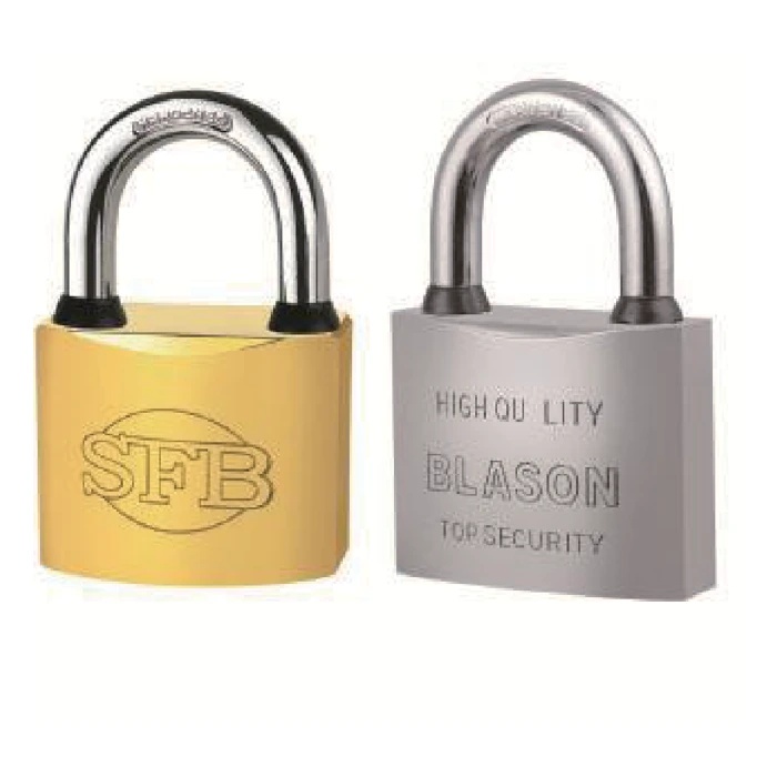 Brass-plated iron padlock - supplied SFB product image