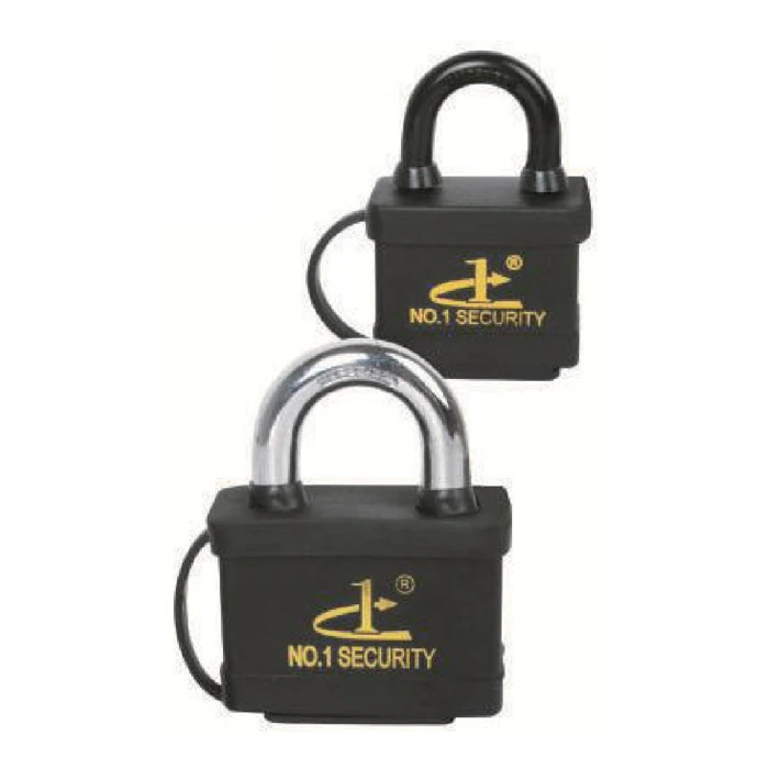 Square padlock with plastic case - supplied SFB product image