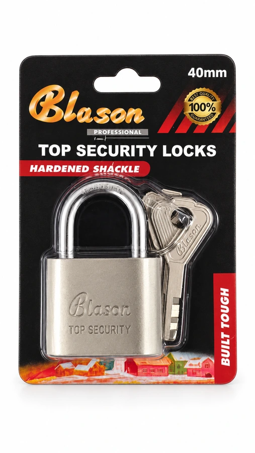 Padlock with black card pack - supplied SFB product image